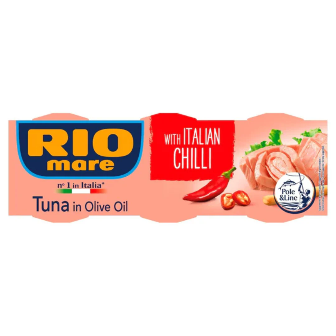 Rio Mare Tuna in Olive Oil with Chilli 3 x 80g