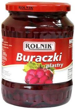 6x Rolnik Buraczki Plastry 720ml (Slices)
