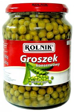 6x Rolnik Groszek Konserwowy 720ml