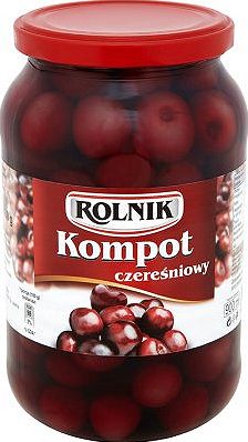 6x Rolnik Cherry Kompot 900ml
