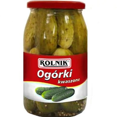 6x Rolnik Ogorki Kwaszone 900ml