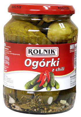 6x Rolnik Ogorki Z Chili 720ml