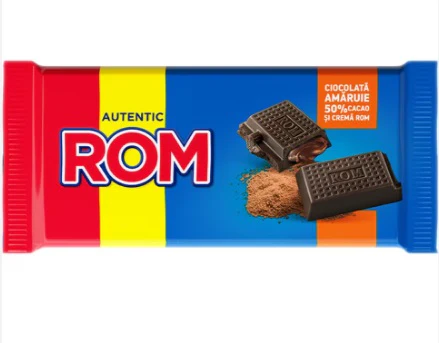 24x Autentic Ciocolata Amaruie 50% Cacao Si Rom 88gr