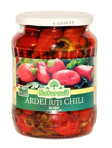 8x Naturavit Ardei Iuti Chili In Otet 720ml