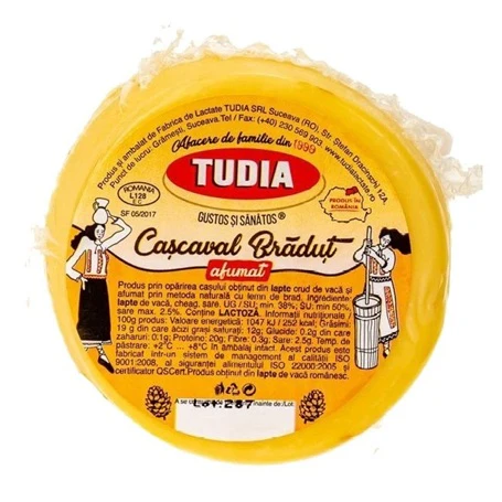 Tudia Bradut Cascaval Afumat ~400gr (Yellow)