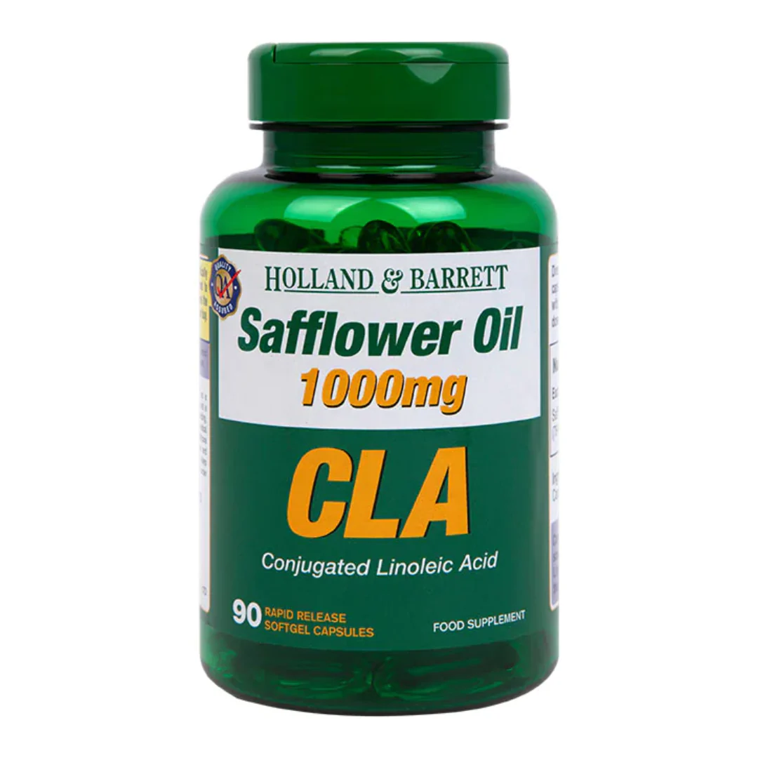 Holland & Barrett Safflower Oil 1000mg CLA 90 Capsules