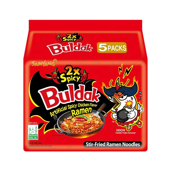 8x Samyang Buldak 2Xspicy Hot Chicken (5X140gr)
