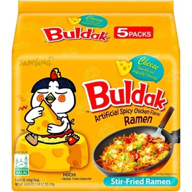 8x Samyang Buldak Cheese Hot Chicken (5X140gr)