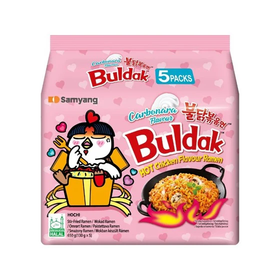 8x Samyang Buldak Carbonara Hot Chicken (5X130g)