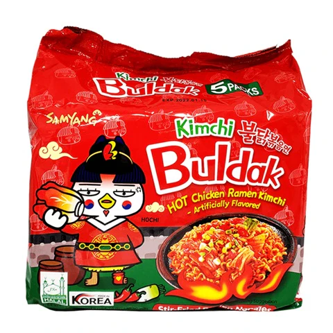 8x Samyang Buldak Kimchi Hot Chicken (5X135g)