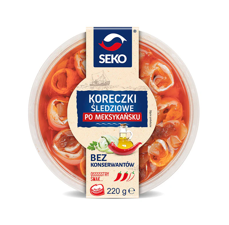 12x Seko Koreczki Sledziowe Po Meksykansku 220gr