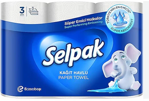 8x Selpak Kitchen Towel 3 Roll