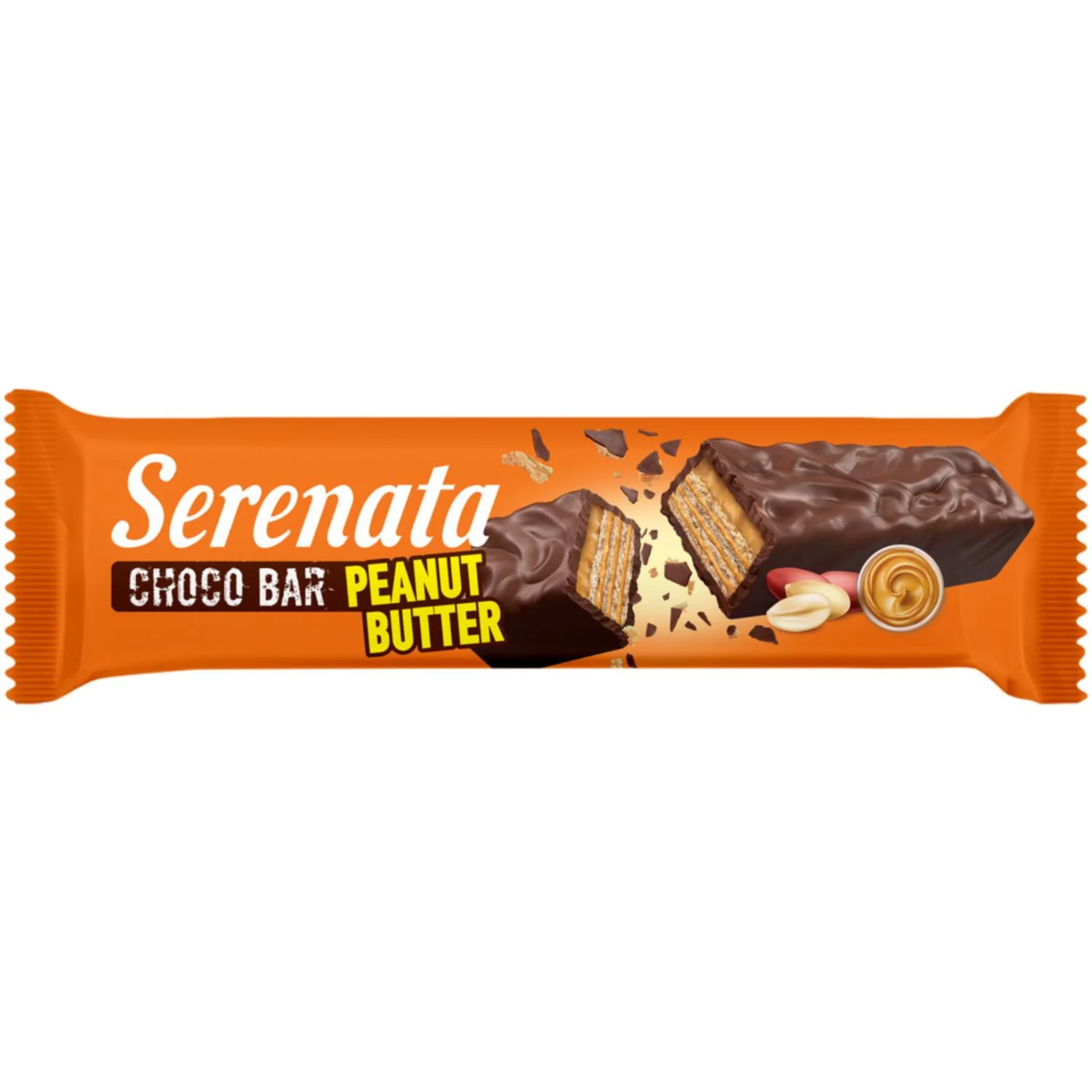 20x Serenata Choco Bar Wafers With Peanut Butter