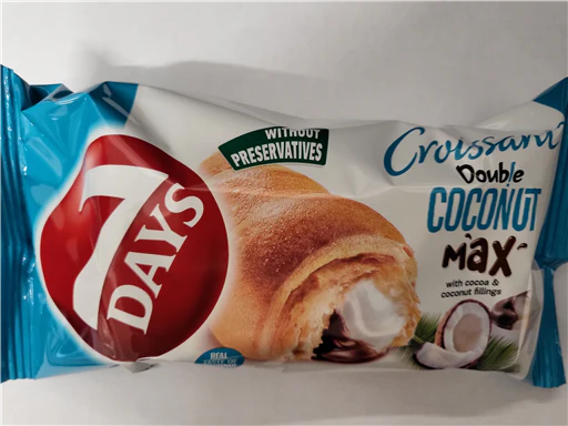 20x 7 Days Double Coconut Croisant 80gr