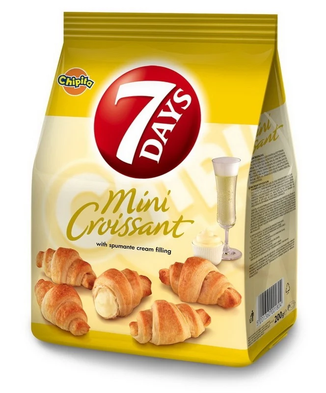 8x 7 Days Mini Champagne Croissant 185g