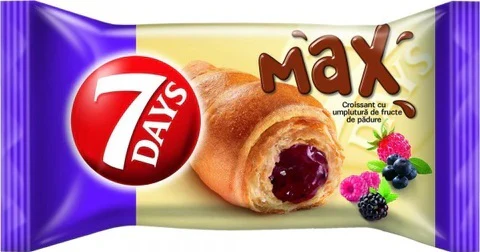 20x 7 Days Max Forest Fruit Croissant 80gr