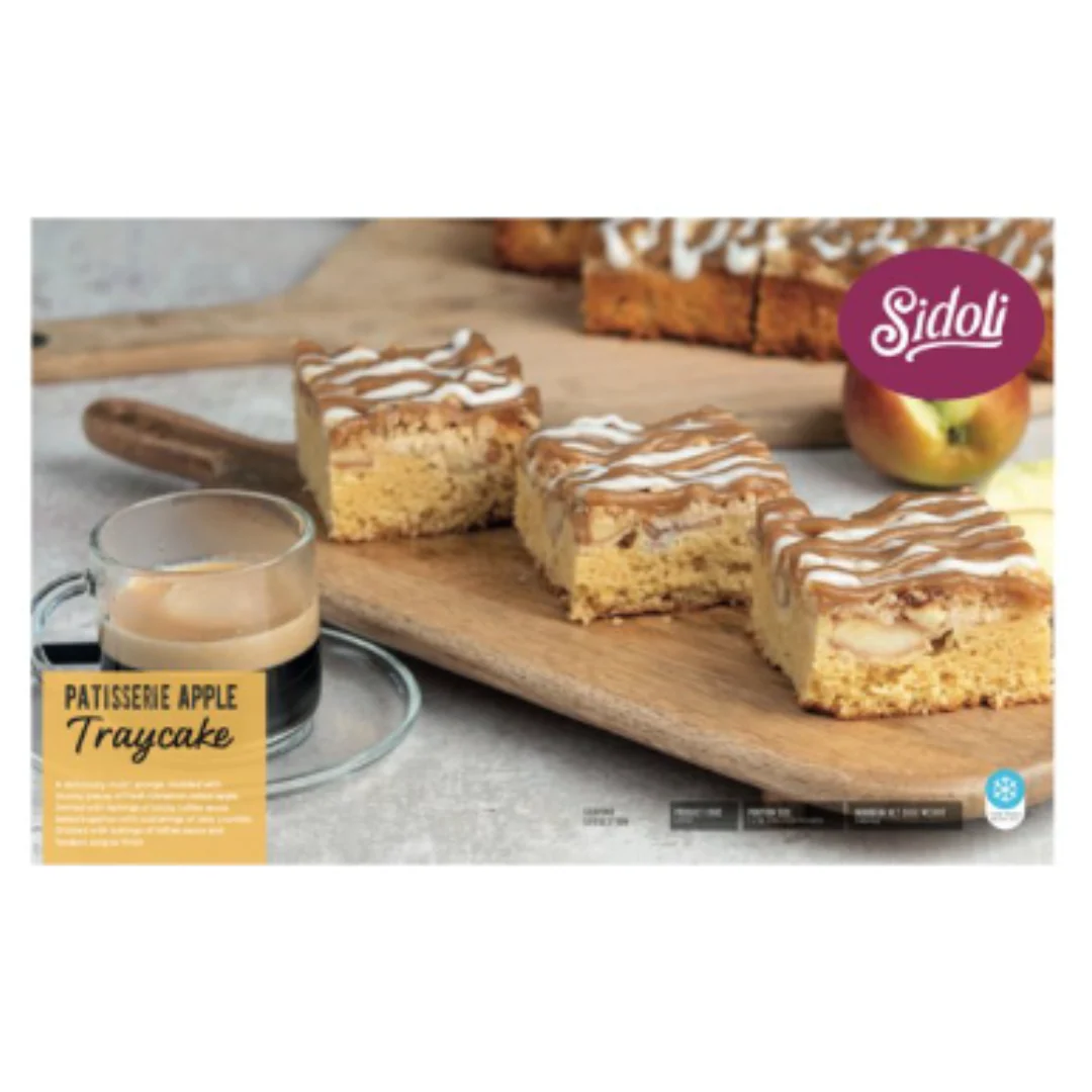 Sidoli Patisserie Apple Traycake 1.950kg x 1 Pack