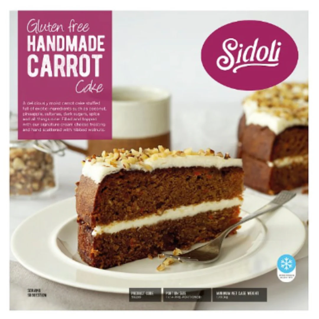 Sidoli Handmade Carrot Cake 1.700kg x 1 Pack