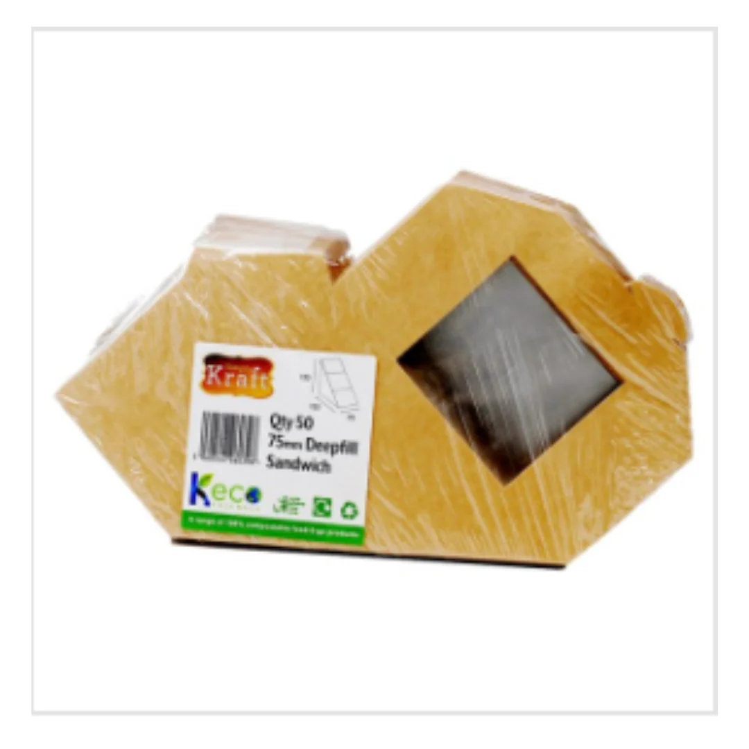 Simply Kraft 50 Deepfill Sandwich 75mm x Case of 20