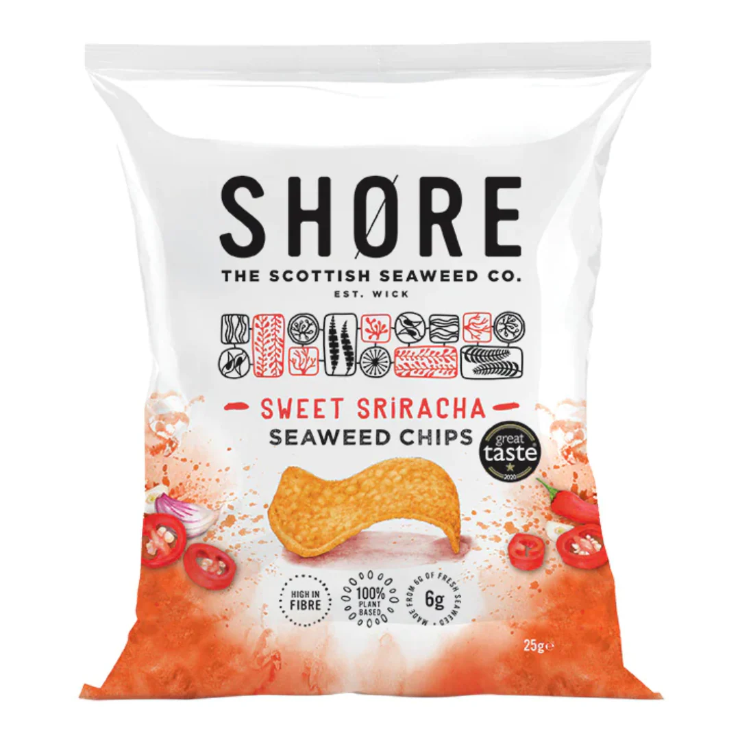Shore Seaweed Chips Sweet Sirarcha Chilli 25g