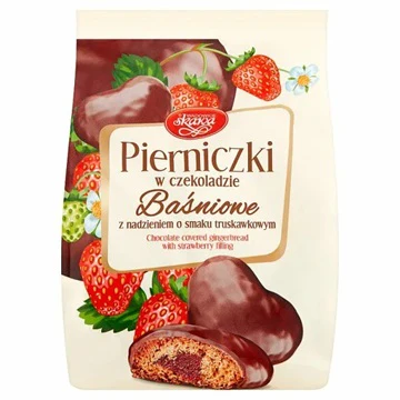 12x Skawa Pierniczki Czekoladzie Truskawkowym 150g