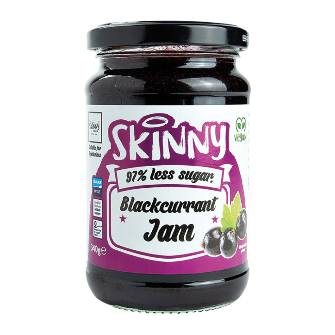 The Skinny Food Co Not Guilty Low Sugar Blackcurrant Jam 340g