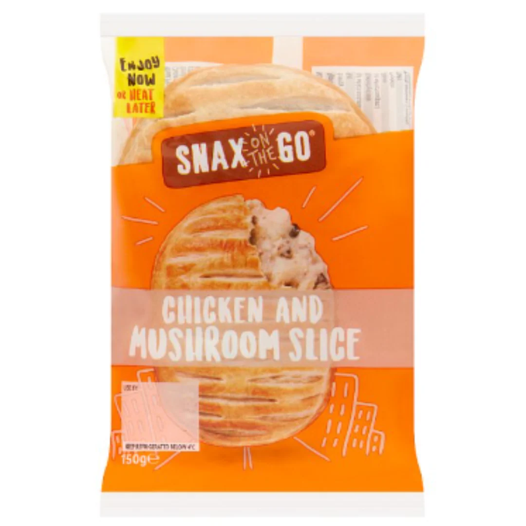Snax on the Go Chicken and Mushroom Slice 150g x 6