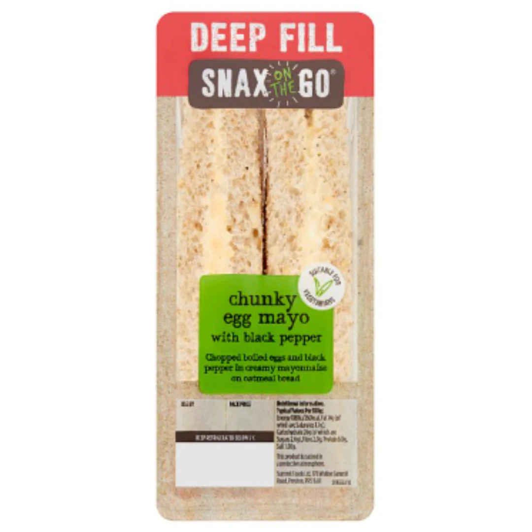 Snax on the Go Chunky Egg Mayo with Black Pepper x 6