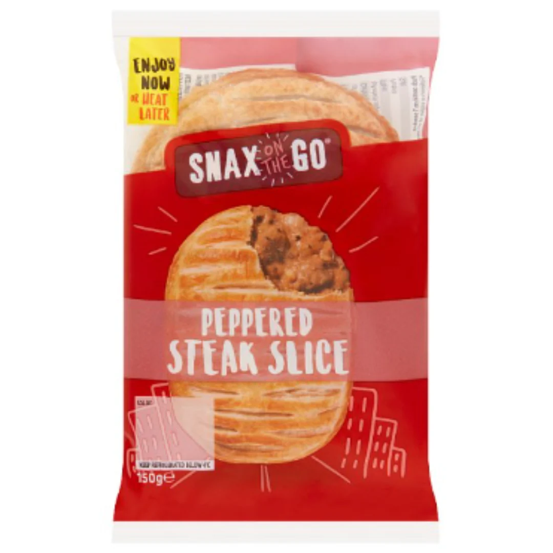 Snax on the Go Peppered Steak Slice 150g x 6