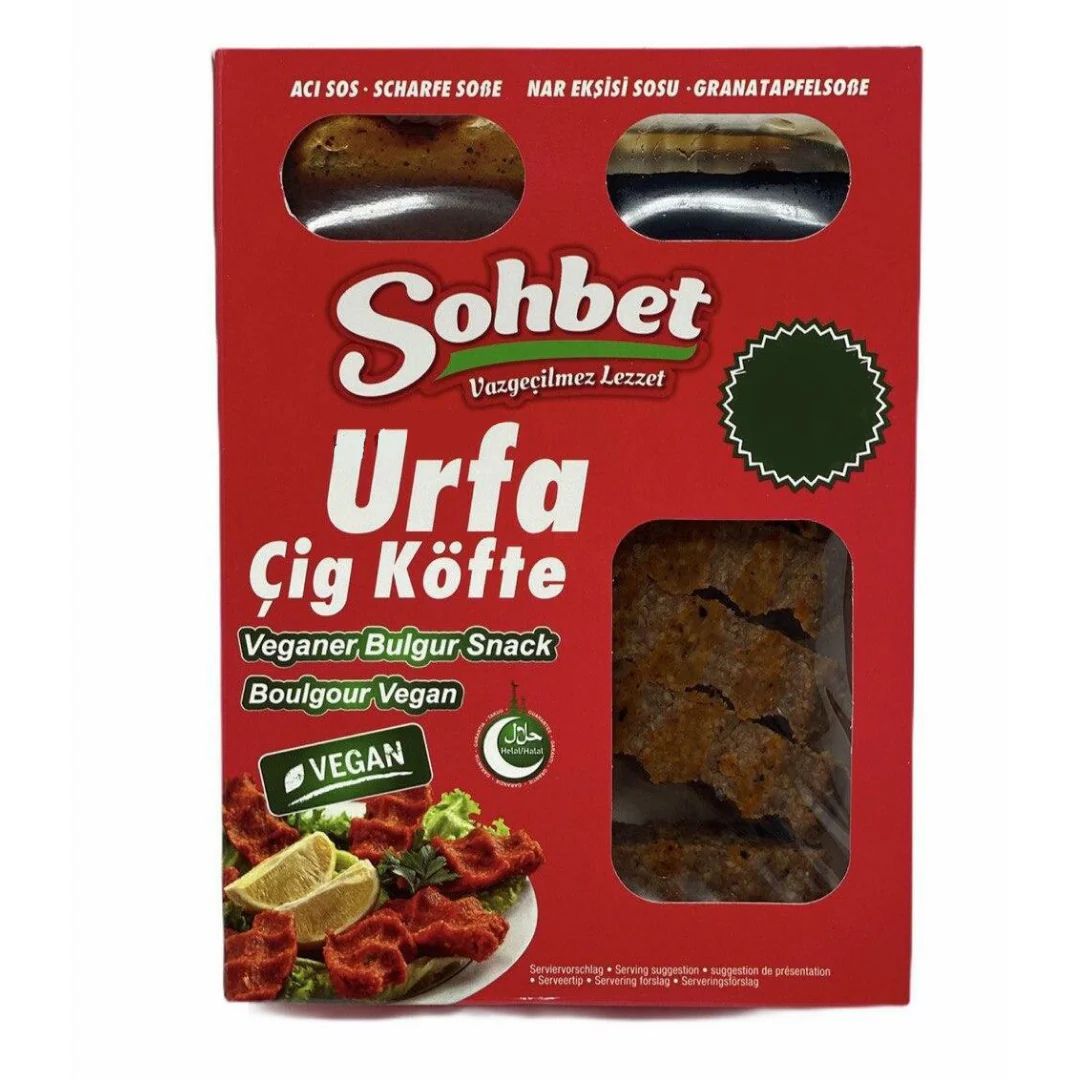 Sohbet Urfa Cig Kofte / Spicy Turkish Vegan Meatballs