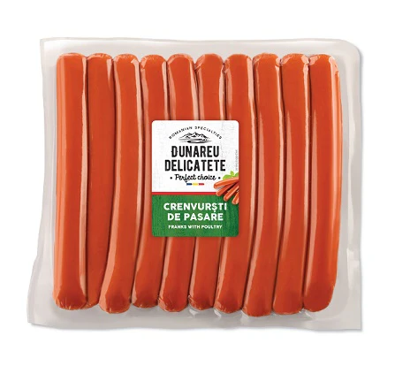 20x Dunareu Crenvursti De Pasare/Franks With Poultry