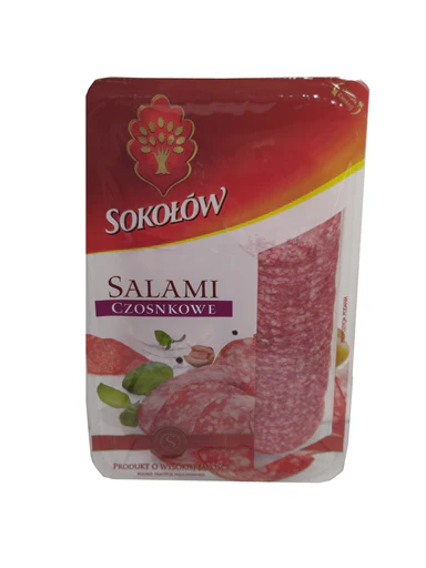 12x Sokolow Slice Garlic Salami