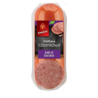 24x Sokolow Garlic Sausage 400g