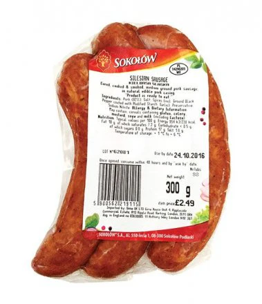50x Sokolow Silesian Sausage 300g