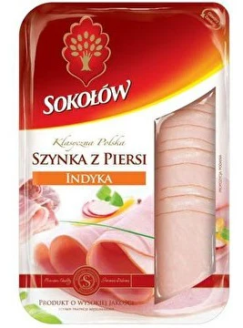 10x Sokolow Sliced Ham Turkey Fillet 120g