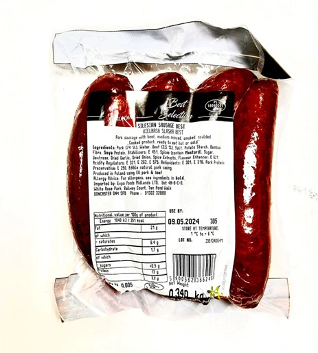 27x Sokolow Best Silesian Sausage 340gr