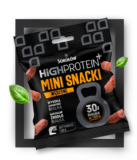 12x Sokolow High Protein Mini Snacki Wedzone 60gr