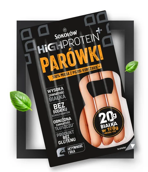 10x Sokolow High Protein Parowki 200gr