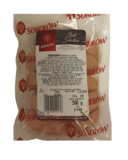 20x Sokolow Parowkowa Sausage