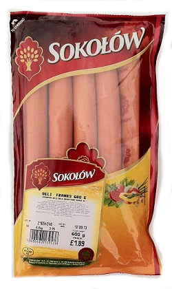 20x Sokolow Deli Franks 600g