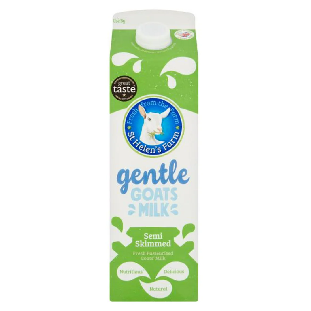 St Helen's Fresh Skimmed Goats Milk 1L