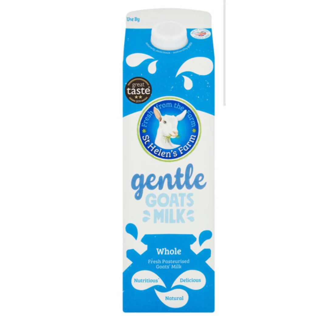 St Helen's Fresh Whole Goats Milk 1L