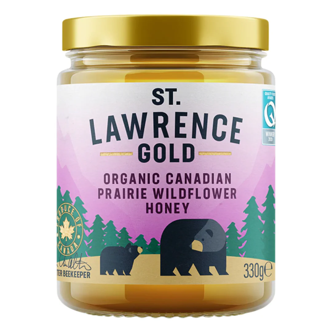 St. Lawrence Gold Organic Canadian Prairie Wildflower Honey 330g