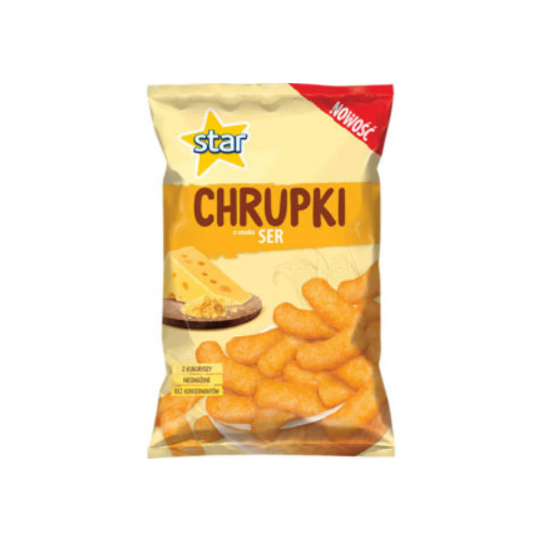 Star Chrupki – Cheese Flavoured Corn Snacks 120gr