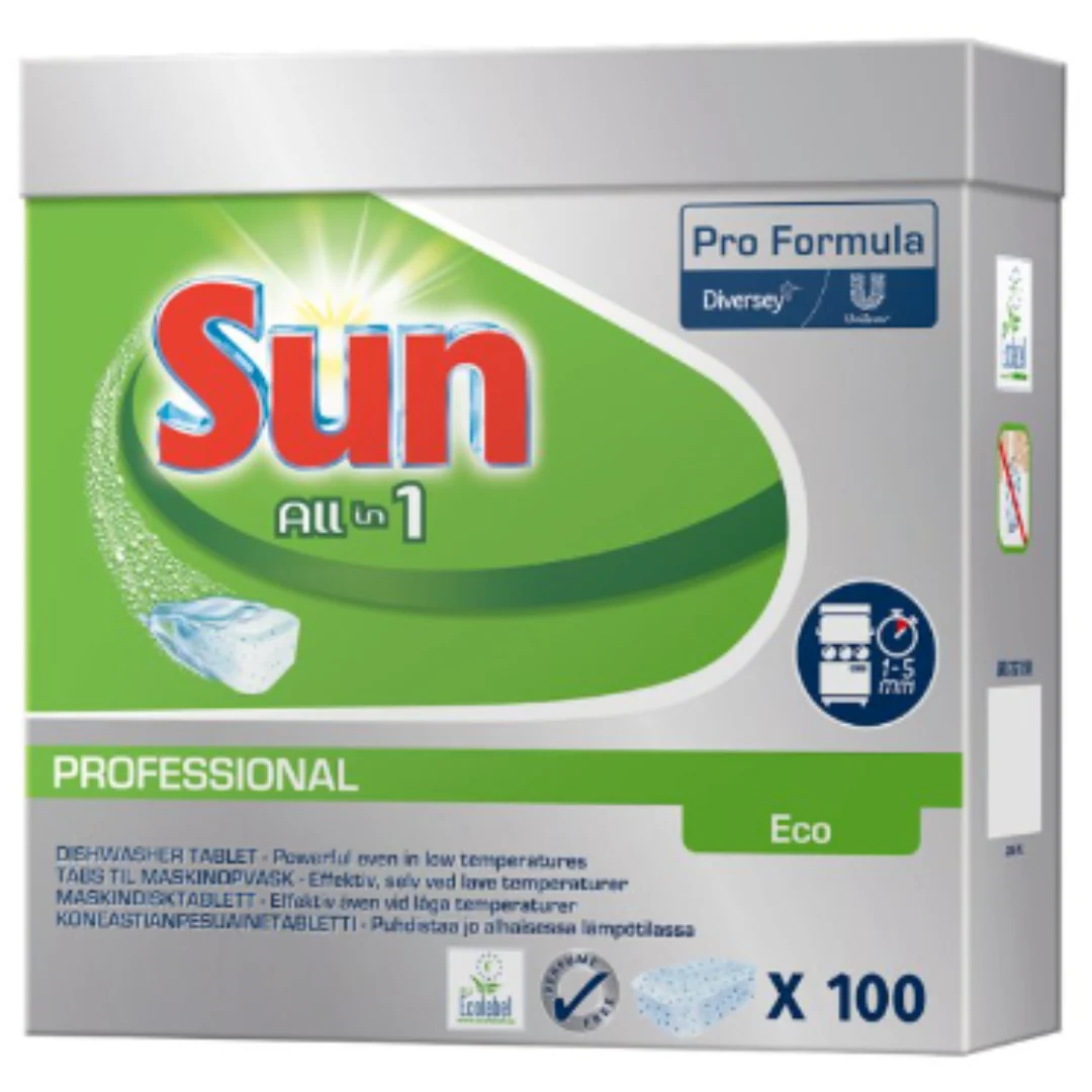 Sun All in 1 Eco Professional Dishwasher Tablet 100 x 18g (1.8kg) x 1