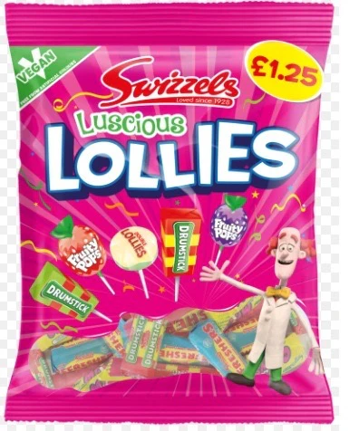 12x Swizzels Luscious Lollies 132gr