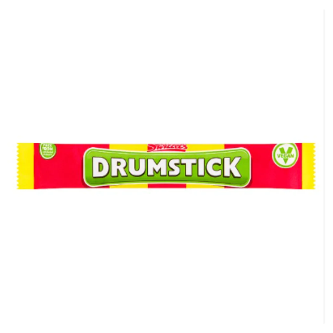 Swizzels Drumstick Original Raspberry and Milk Chew Bar x Case of 60