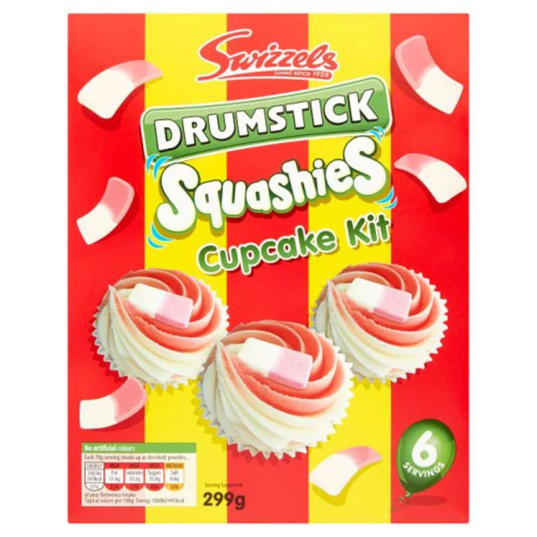 Swizzels Drumstick Squashies Cupcake Kit 299gr