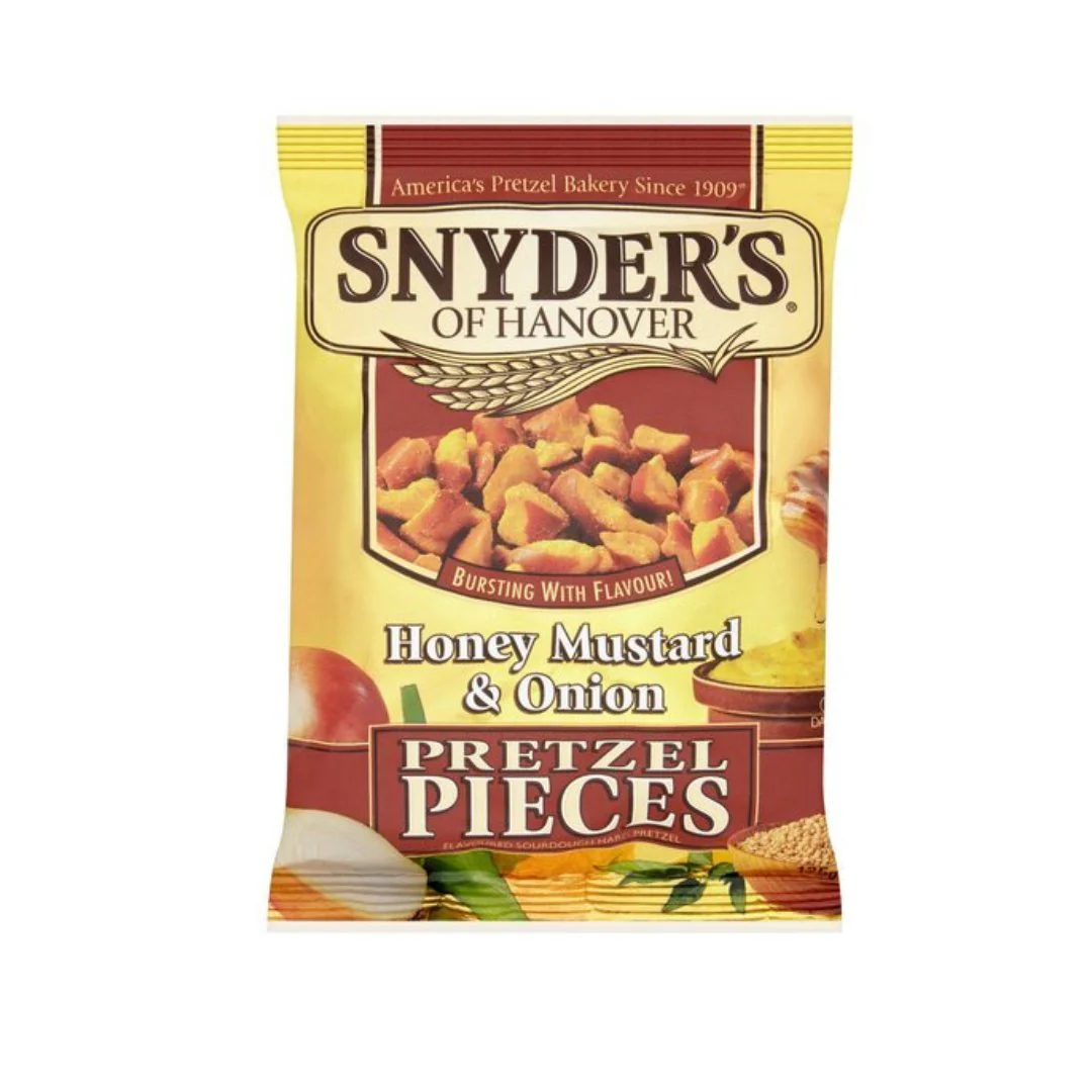 Snyders Honey Mustard & Onion Pretzel Pieces 125gr