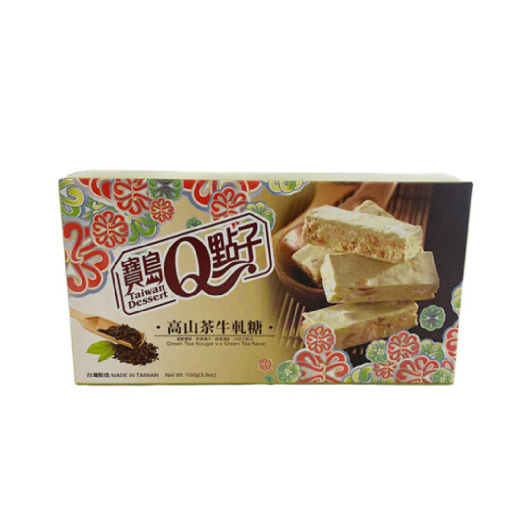 Taiwan Dessert Nougat (Green Tea Flavour) 100gr